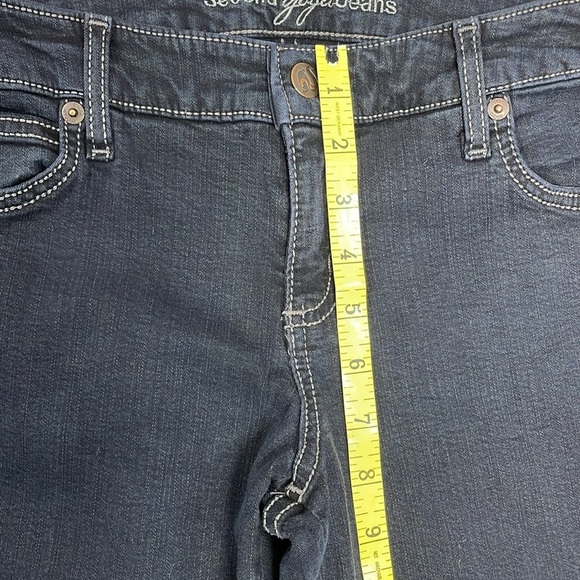 Second Yoga Jeans Mid Rise Straight Leg Dark Wash Stretch Denim 29 - Picture 9 of 16